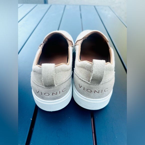 Women's Beige Slip-On Sneakers - Picture 3 of 6